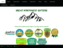 Tablet Screenshot of greatnwgutters.com